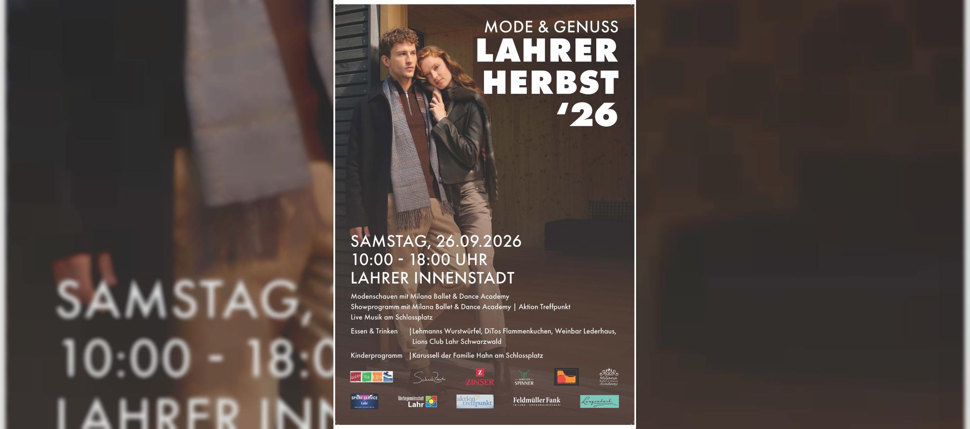 Lahrer Herbst am 26. September: Modenschau, Weinbar, Karussell