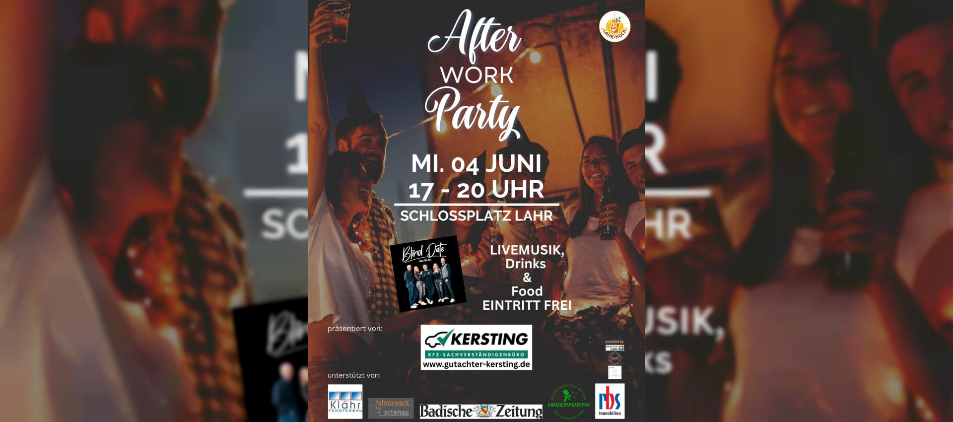 After-Work-Party in Lahr: Livemusik, Drinks und gute Laune auf dem Schlossplatz