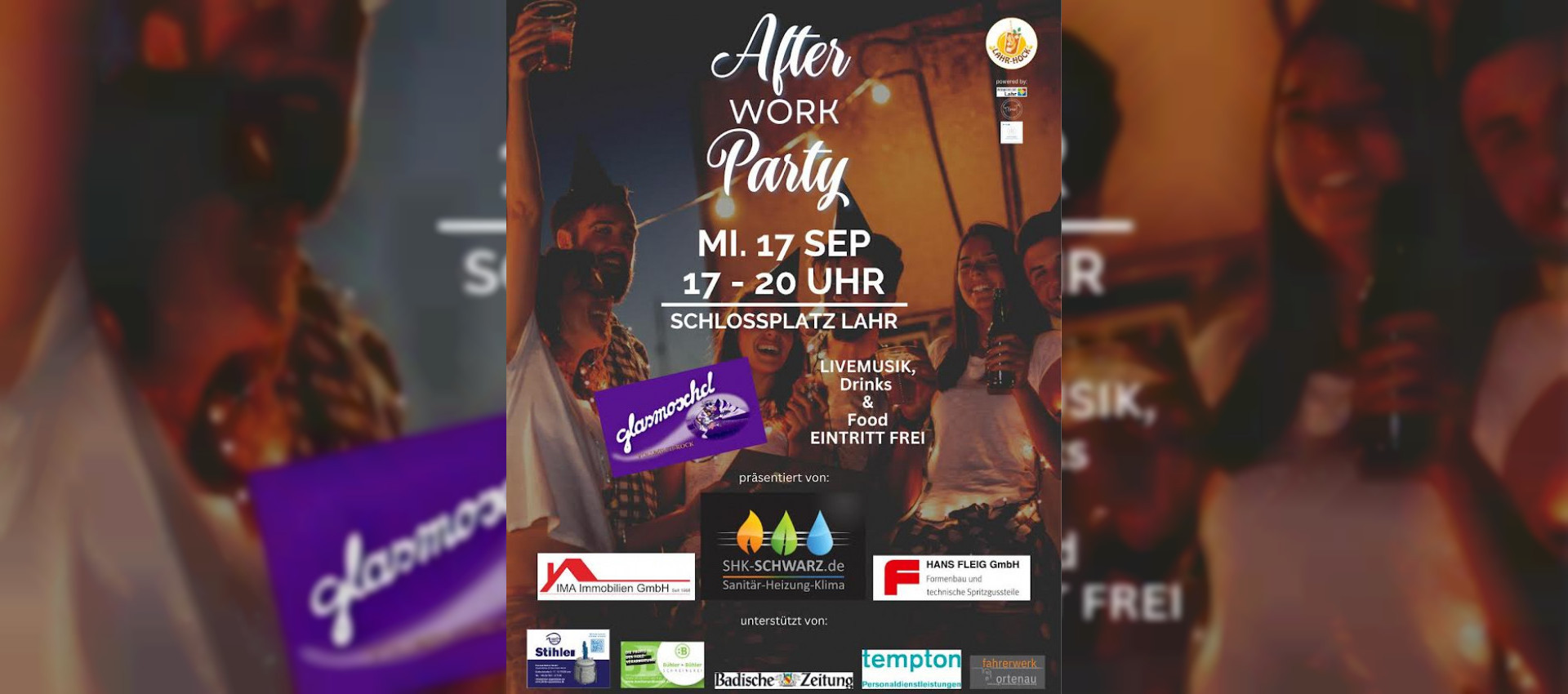 After Work Party auf dem Schlossplatz in Lahr